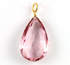 Pink Topaz Wire Wrapped Pear, (PTZP001-C-8112)